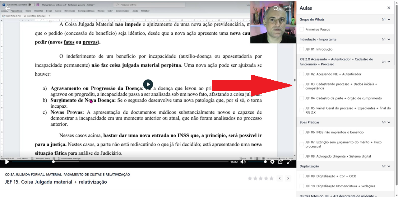 Área de Membros - Plataforma do Curso